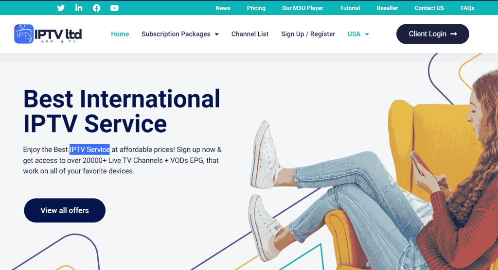 Who We Are: IPTV Ltd is a leading provider of internet-based television services. We are a team